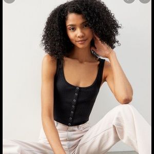 PacSun Eco Kelly Snap Front Tank Top